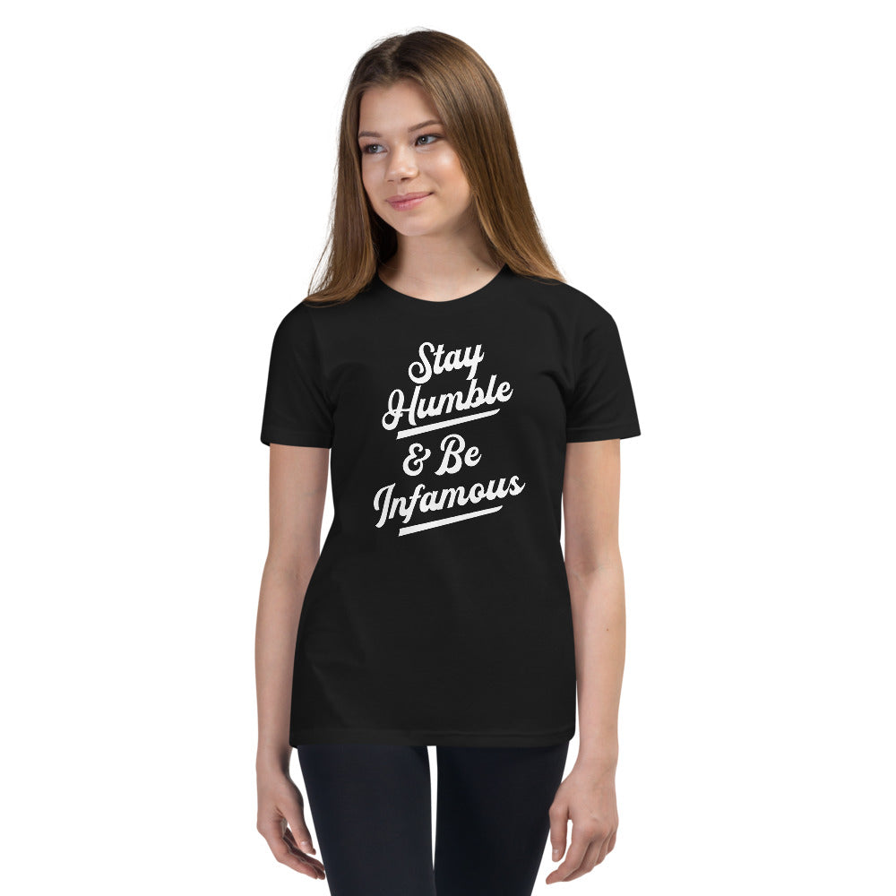 Youth Be Infamous & Stay Humble T-Shirt - Infamous Hockey