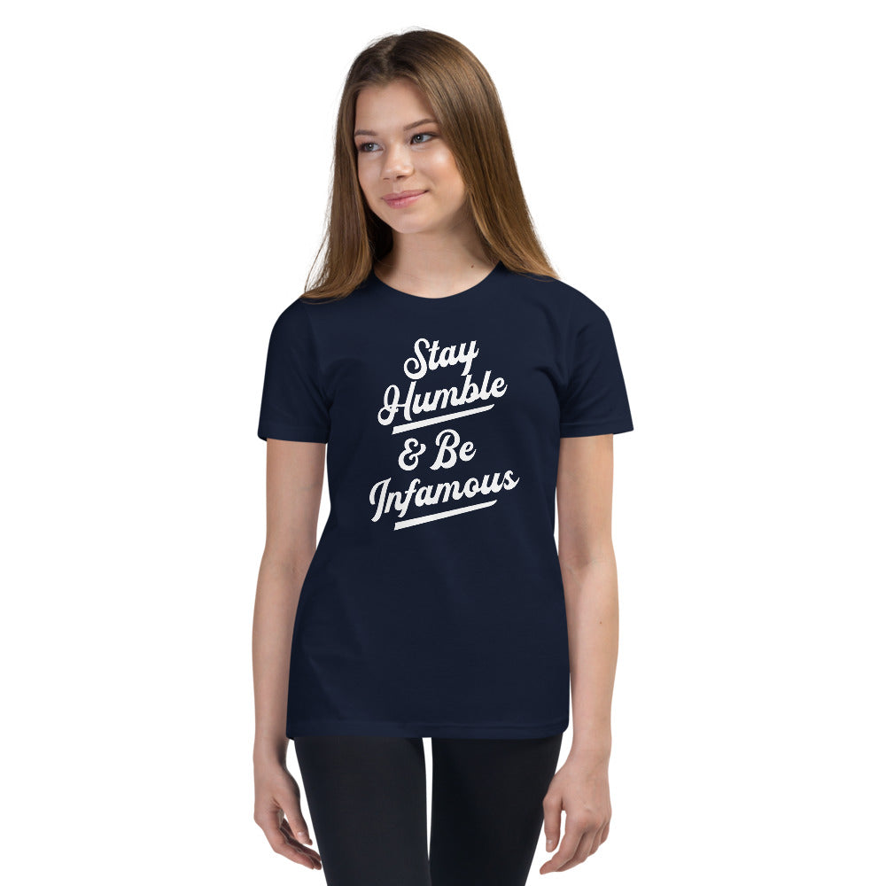 Youth Be Infamous & Stay Humble T-Shirt - Infamous Hockey