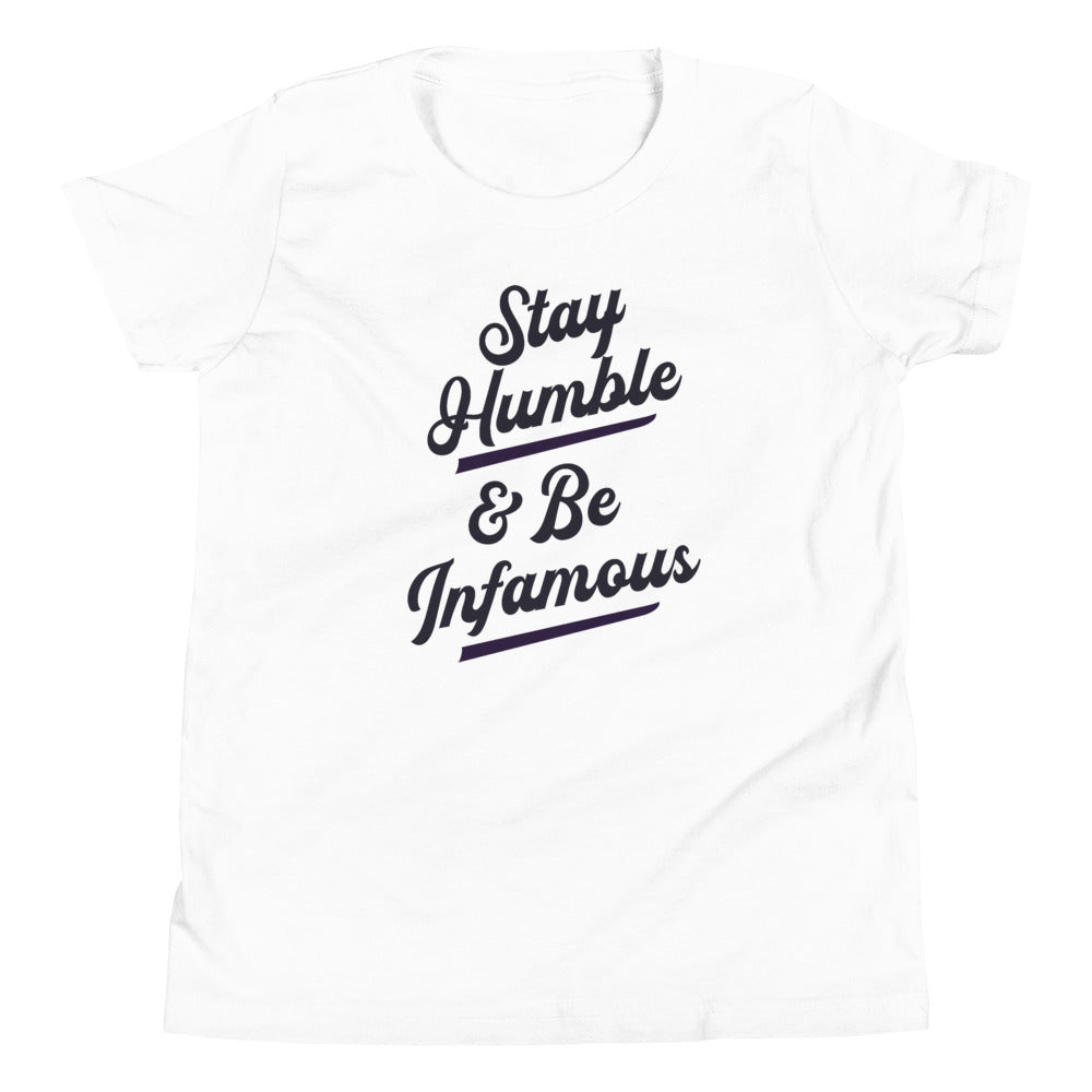 Youth Be Infamous & Stay Humble T-Shirt - Infamous Hockey