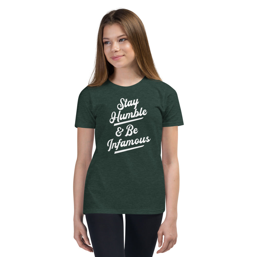 Youth Be Infamous & Stay Humble T-Shirt - Infamous Hockey