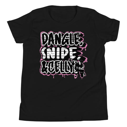 Youth Dangle, Snipe and Celly - Pink T-Shirt - Infamous Hockey