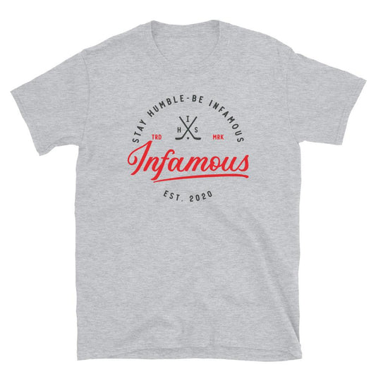 Adult Infamous Script T-Shirt - Infamous Hockey