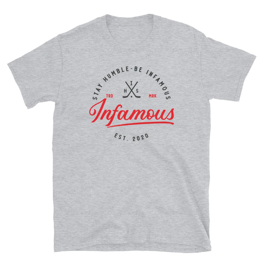 Adult Infamous Script T-Shirt - Infamous Hockey