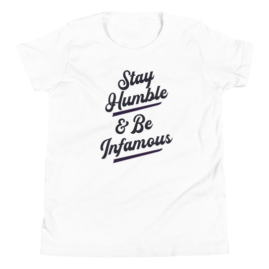 Youth Be Infamous & Stay Humble T-Shirt - Infamous Hockey